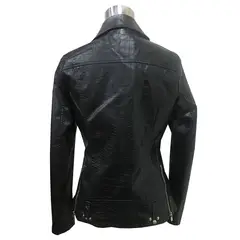 TODOPIEL - Chaqueta de Ecocuero Mujer Negro