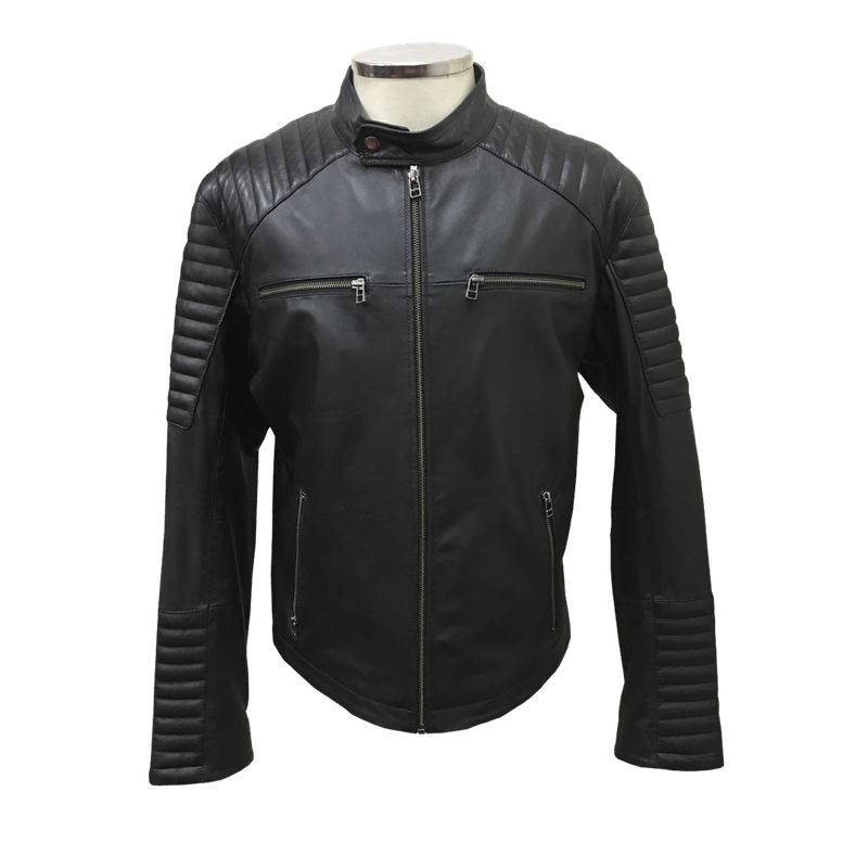 TODOPIEL - Chaqueta de Cuero Hombre Negro Todopiel