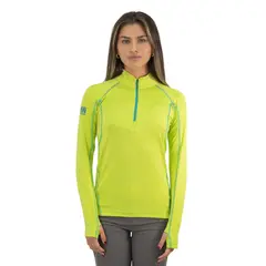 HARDWORK - Polera Dry Fit HW SPX Manga Larga Mujer Lime
