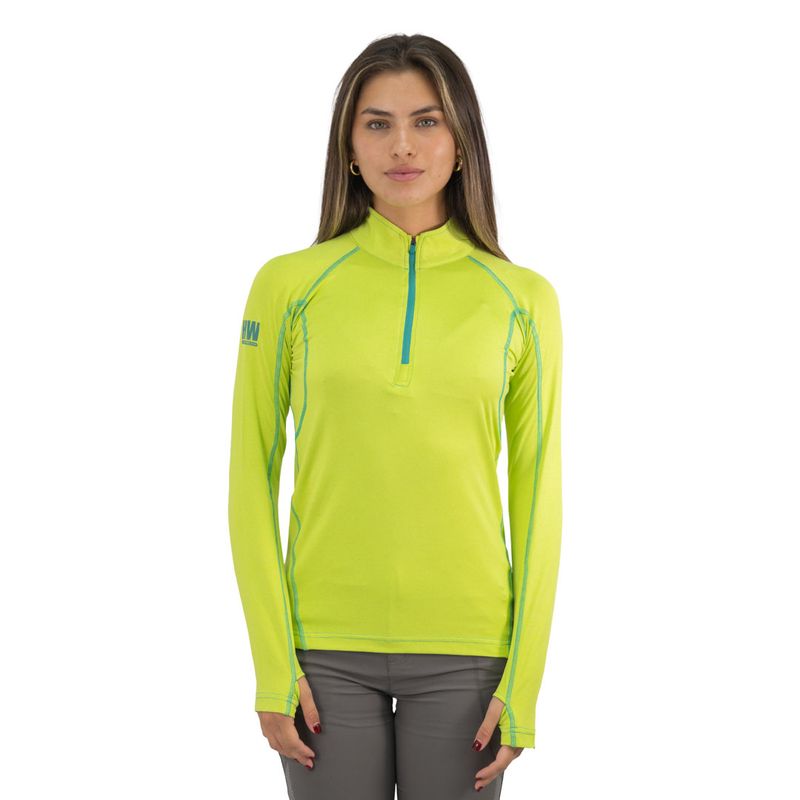 HARDWORK - Polera Dry Fit HW SPX Manga Larga Mujer Lime