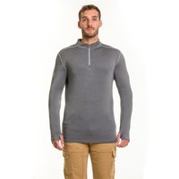 Polera Dry Fit HW SPX Manga Larga Hombre Carbon Grey