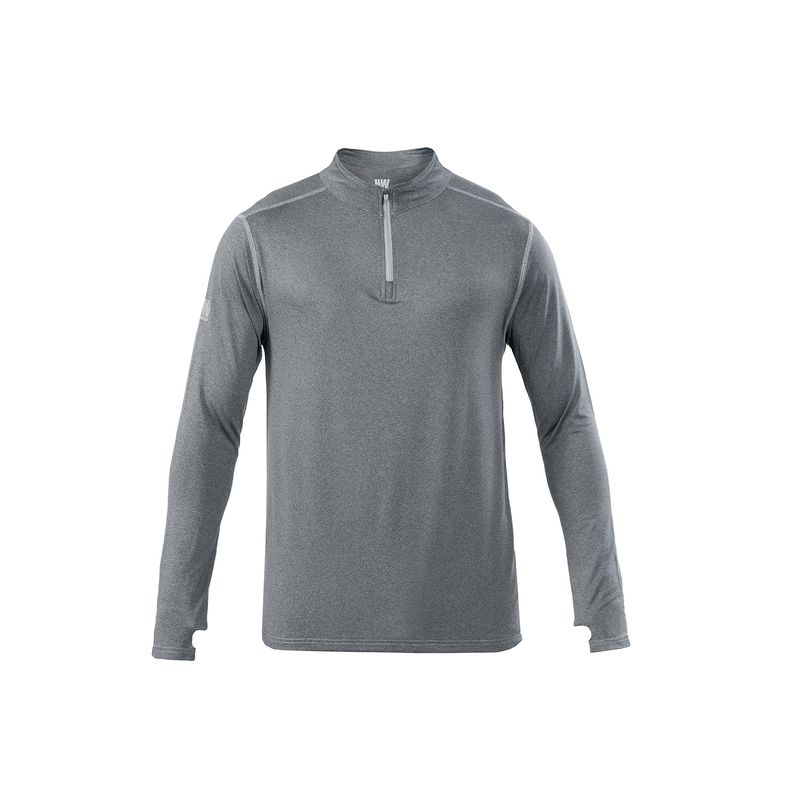 HARDWORK - Polera Dry Fit HW SPX Manga Larga Hombre Carbon Grey