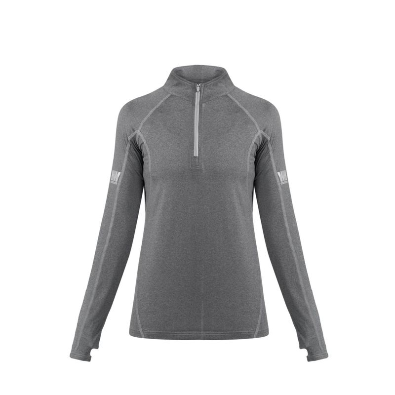 HARDWORK - Polera Dry Fit HW SPX Manga Larga Mujer Carbon Grey