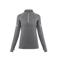 HARDWORK - Polera Dry Fit HW SPX Manga Larga Mujer Carbon Grey
