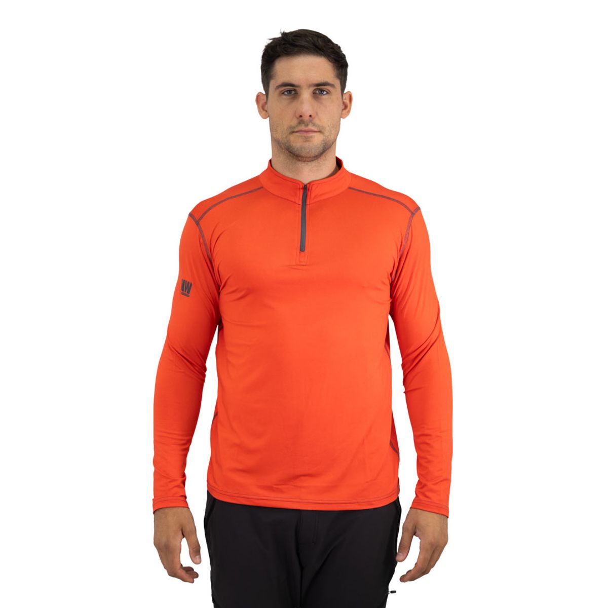 HARDWORK - Polera Dry Fit HW SPX Manga Larga Hombre Orange