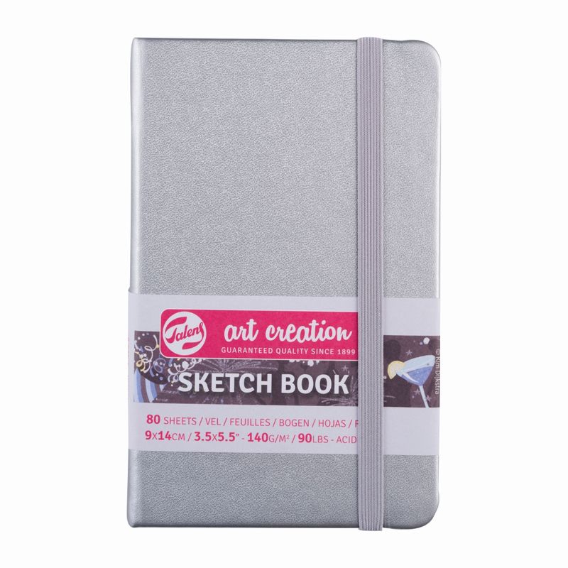 ART CREATION - Libreta Art Creation Plateada 13x21cm 140gr 80hjas.