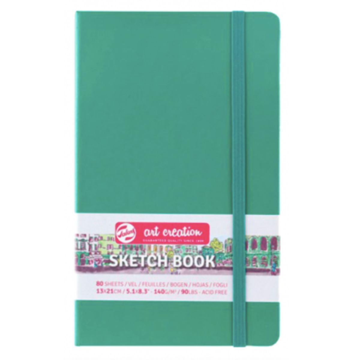 ART CREATION - Libreta Art Creation Verde Bosque 13x21cm 140gr 80hjas.