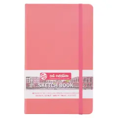 ART CREATION - Libreta Rojo Coral 13x21cm 140gr 80hjas.