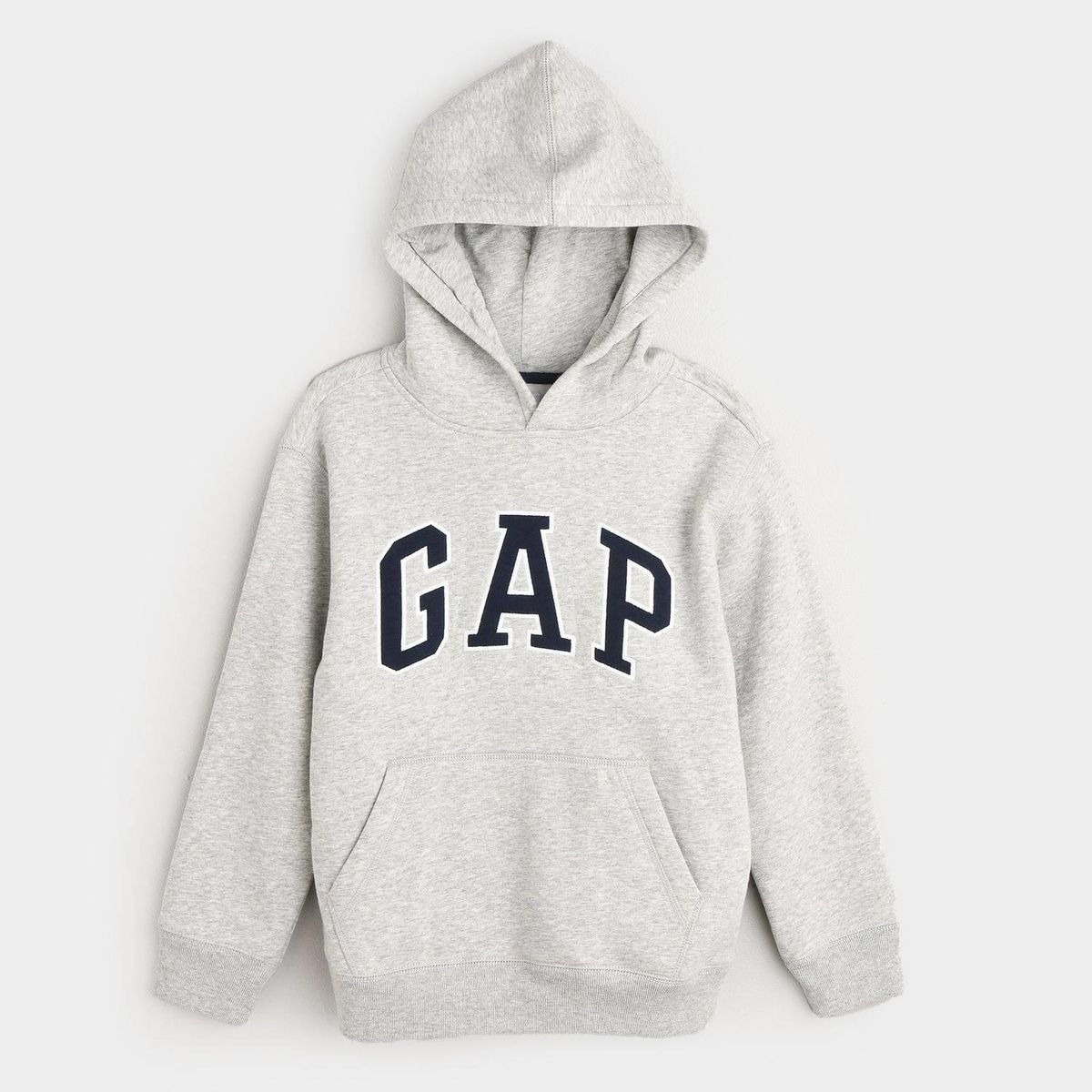 GAP - Poleron Liso Con Gorro Logo Gris GAP