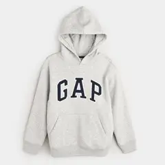 GAP - Poleron Liso Con Gorro Logo Gris