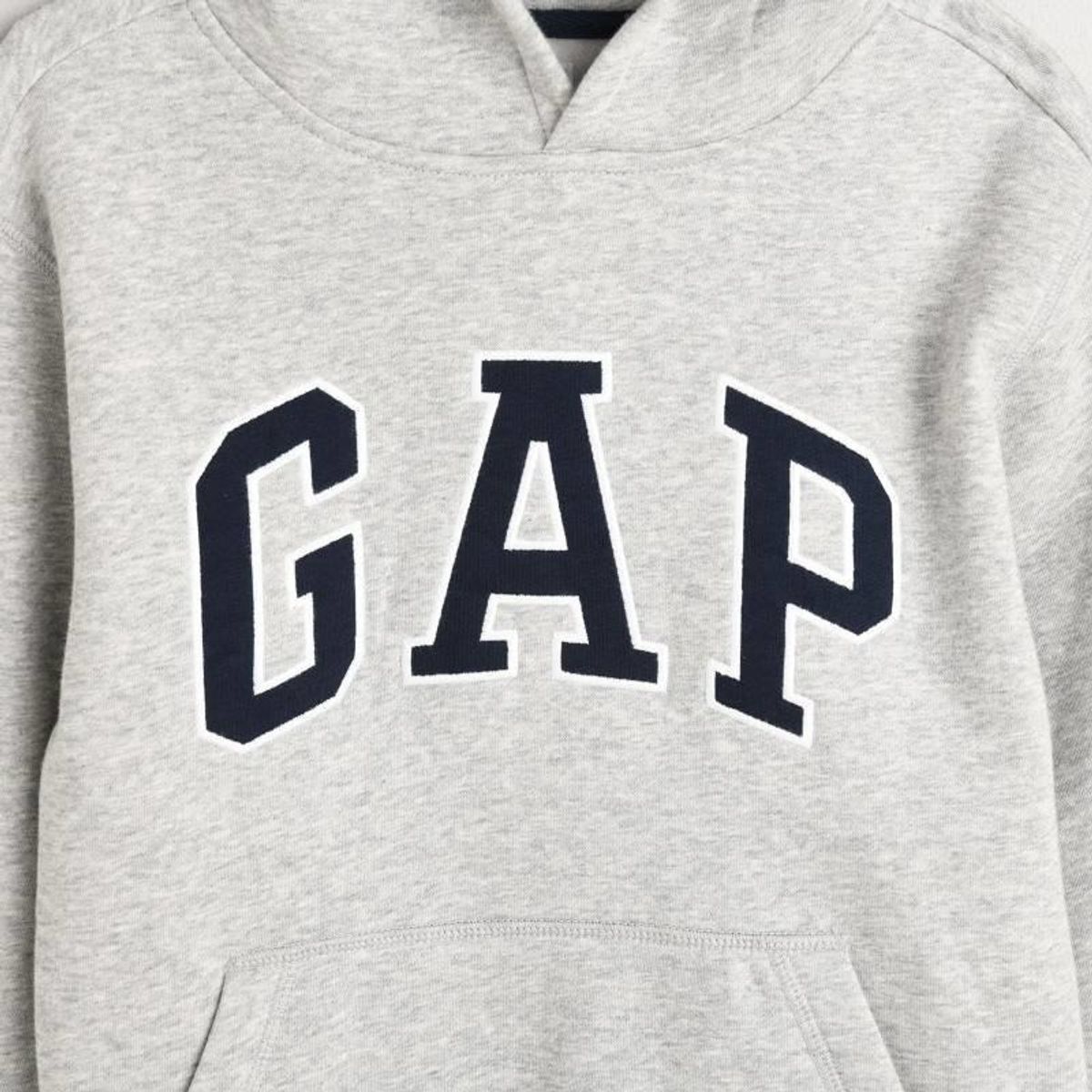 GAP - Poleron Liso Con Gorro Logo Gris GAP