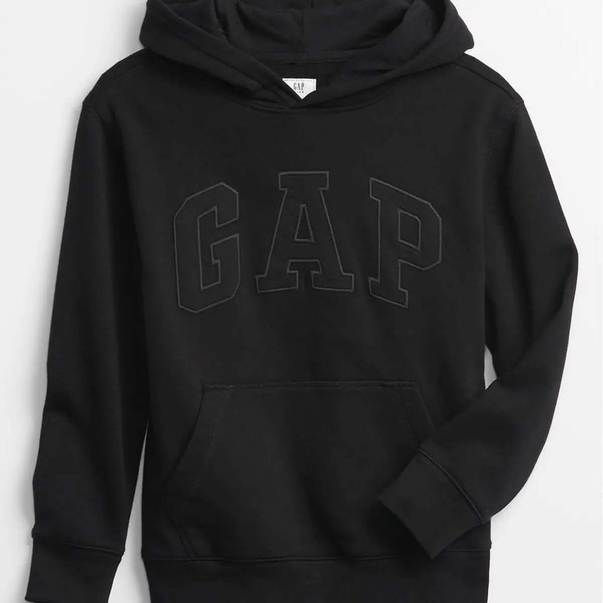 GAP - Poleron Liso Con Gorro Logo Negro GAP