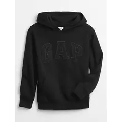GAP - Poleron Liso Con Gorro Logo Negro