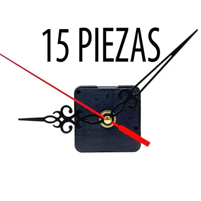 INVENCIBLE - PACK 15 MECANISMOS MÓDULOS DE RELOJ MURALES AN17