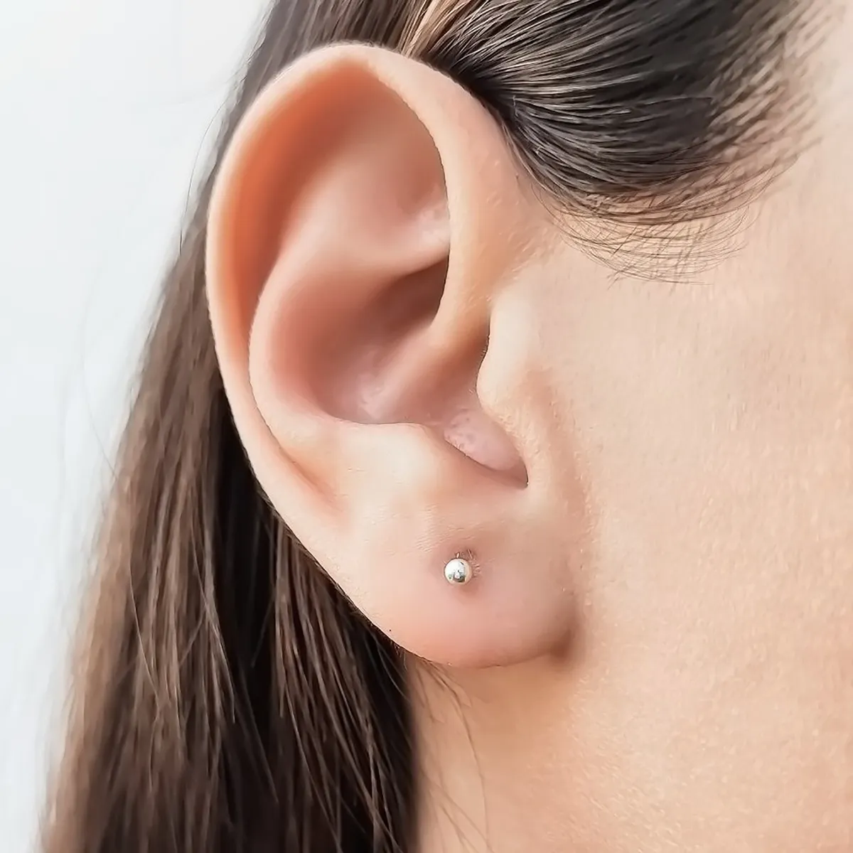 ANDREA COGGIOLA JOYAS - Aros Bolitas Plata Fina 925