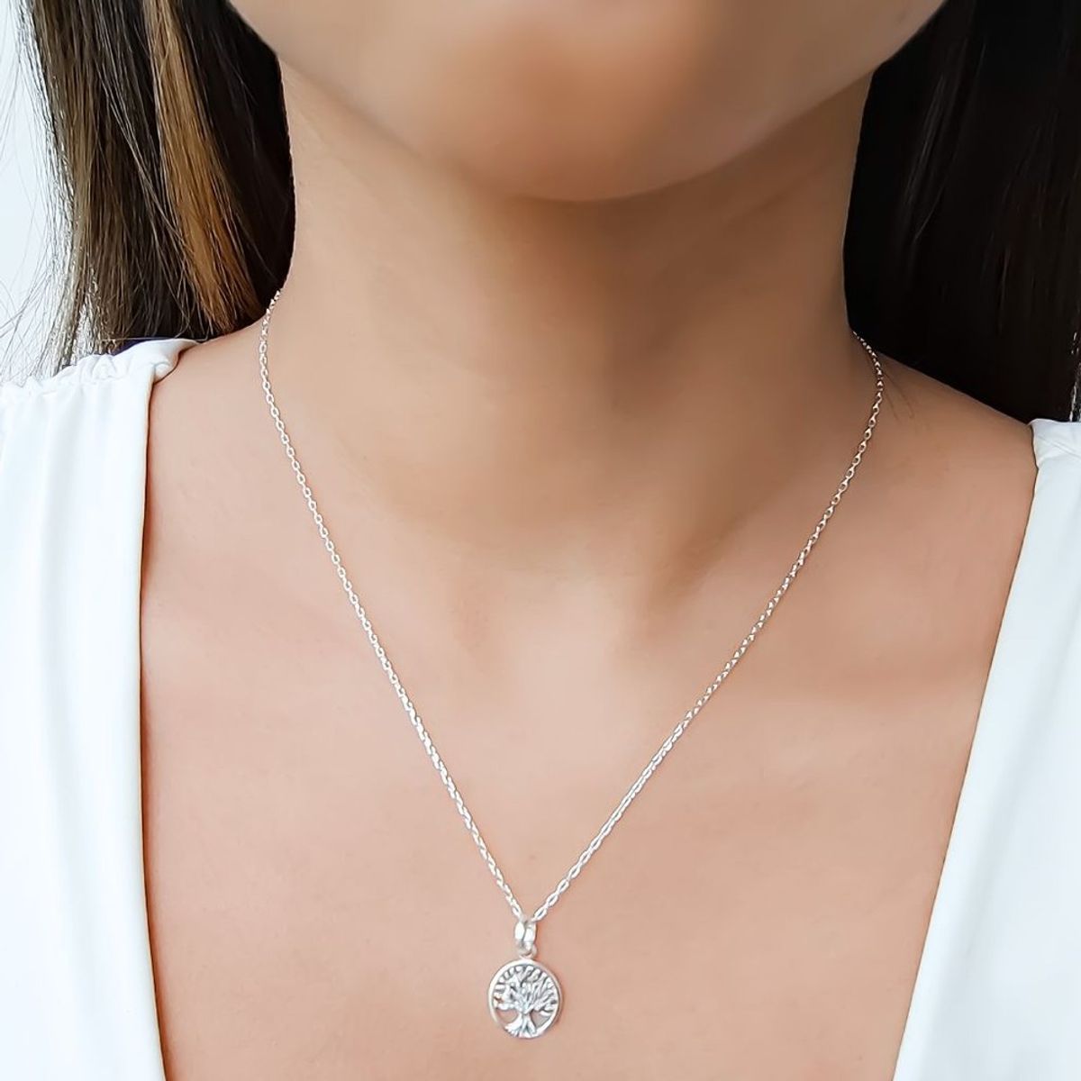 COGGIOLA - Collar Árbol De La Vida Plata Fina 925