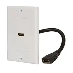 GENERICO - PLACA A MURO 1 PUERTO HDMI 2.0 4K H/H, 10 CMS