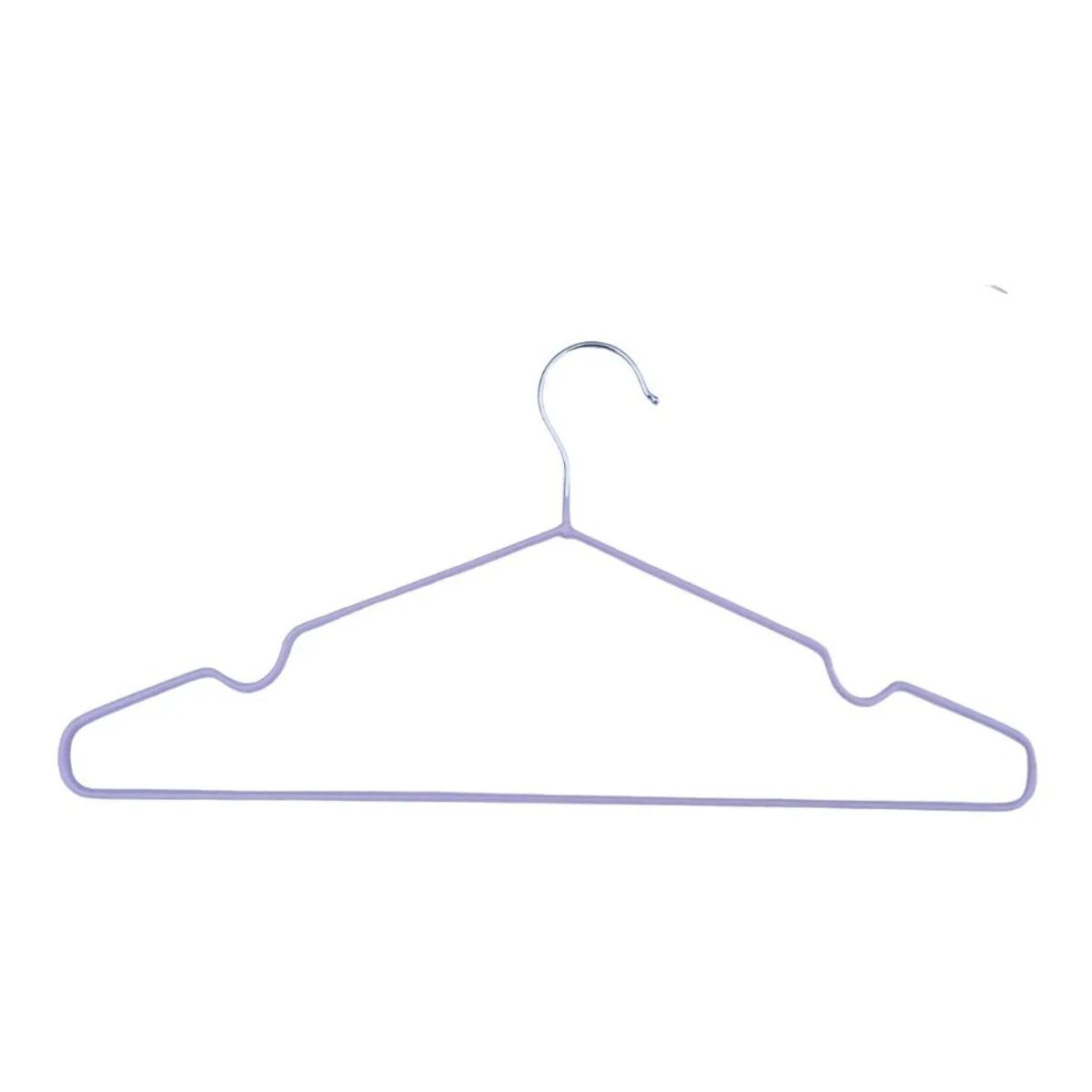 LIKE SHOP - Pack 10 Colgadores Ropa Antideslizante Colores Gancho Percha