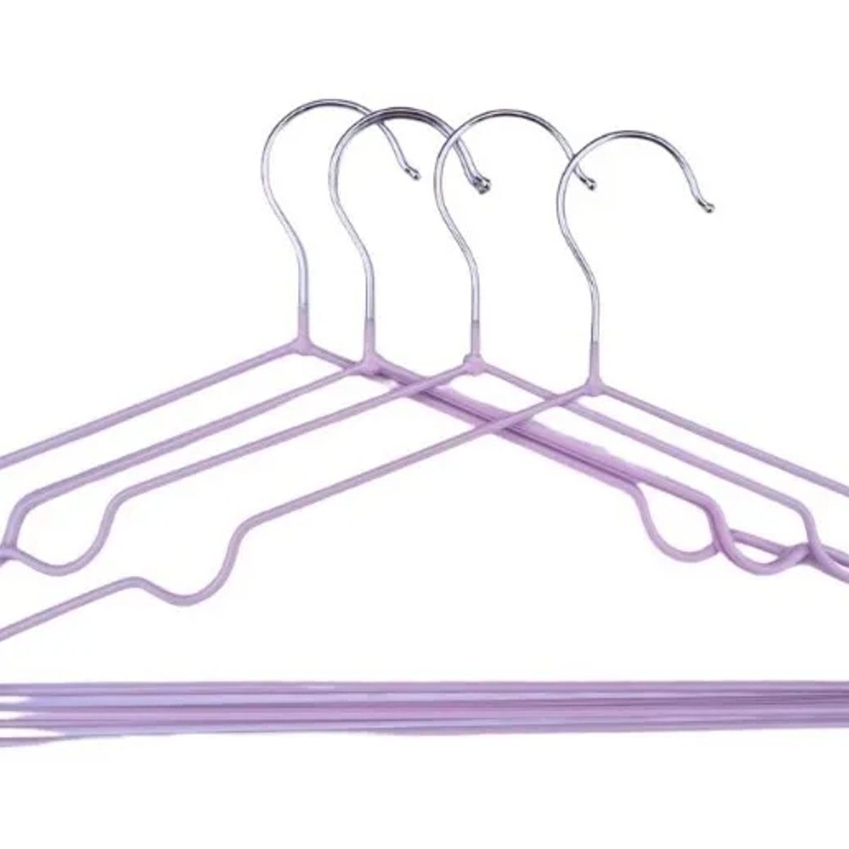 LIKE SHOP - Pack 10 Colgadores Ropa Antideslizante Colores Gancho Percha