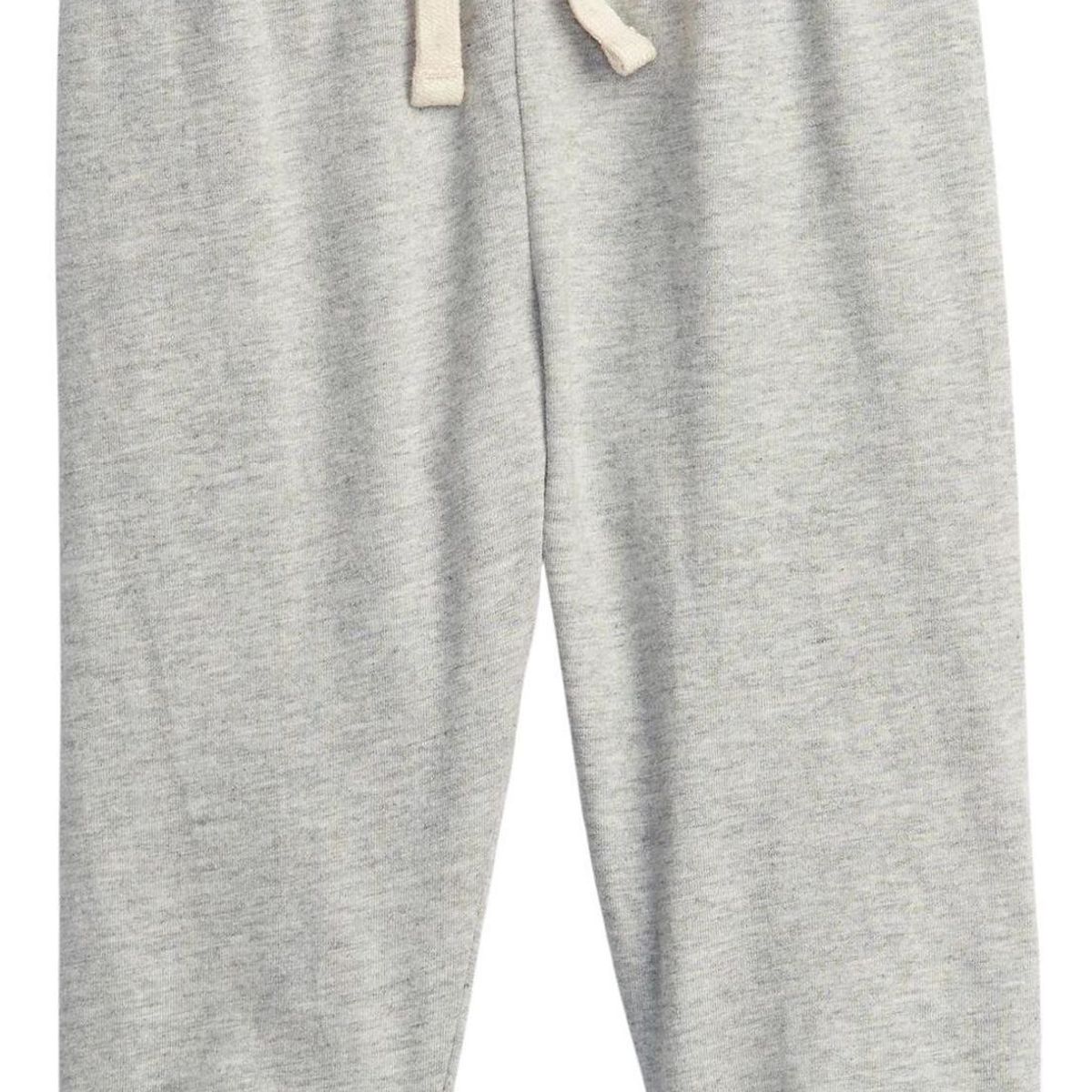 GAP - Pantalón De Buzo Bebé Gap Algodón Organico Gris Claro