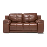 Sofá 5037 2 Cuerpos Cuero Caramelo