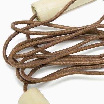 Imagen 2 del producto CUERDA DE SALTO MADERA Y CUERO