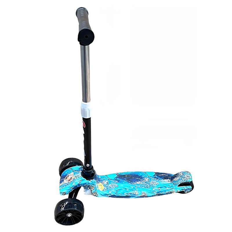 CRUSEC - Scooter Deluxe Led Monopatín Triscooter Para Niños - Azul