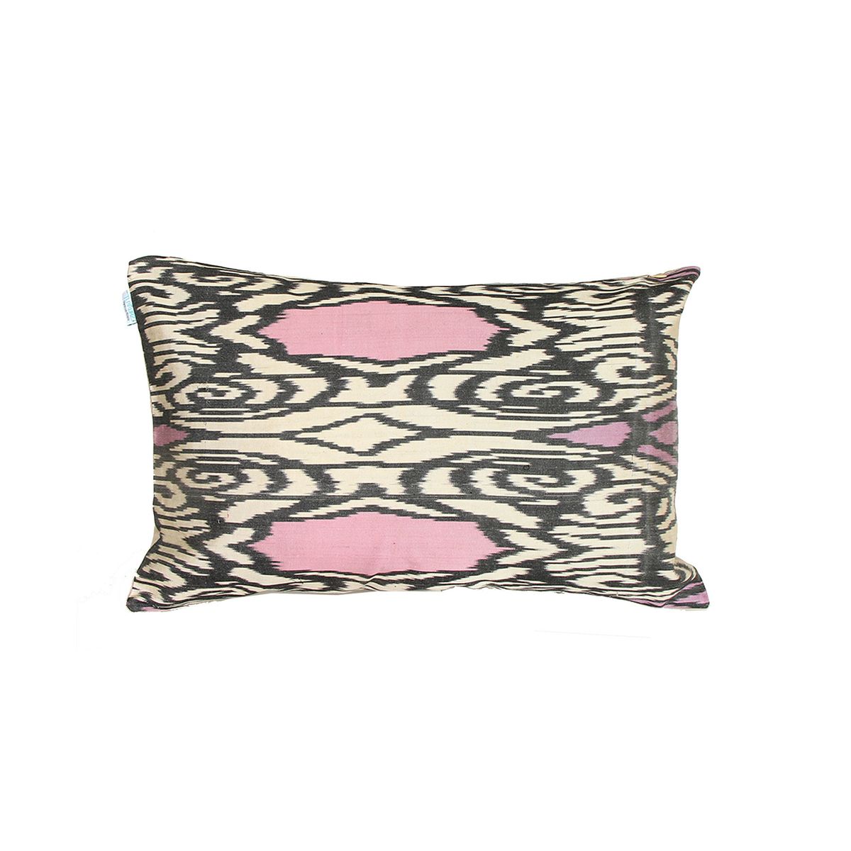 TURKUAZ - Cojín Ikat de seda 60x40 cms Kadikoy