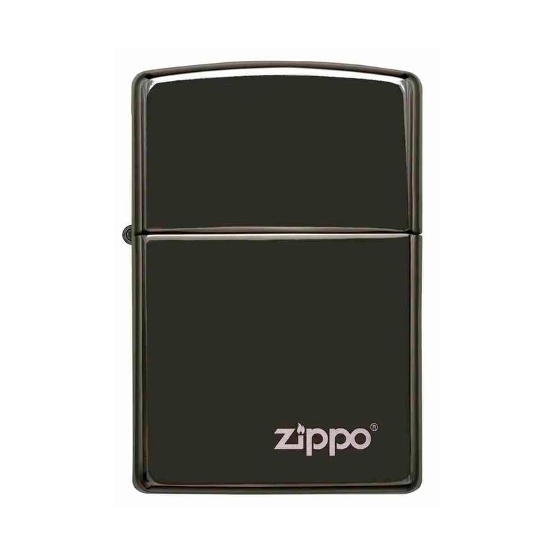 ZIPPO - Encendedor Zippo Classic High Polish Black Logo ZP24756ZL