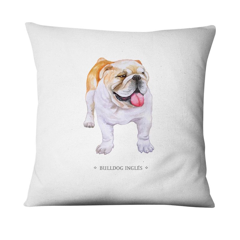 ANDES1 - Funda De Cojín De Bulldog Ingles