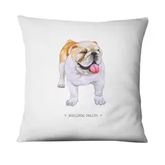 ANDES1 - Funda De Cojín De Bulldog Ingles