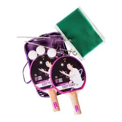 SENSEI - Set Completo De Ping Pong 2 Paletas+3 Pelotas+red Drb