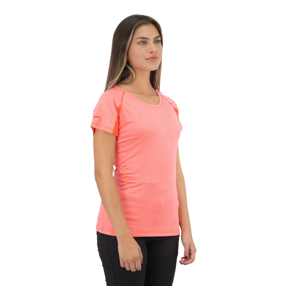 HARDWORK - Polera Dry Fit HW SPX Manga Corta Mujer Coral