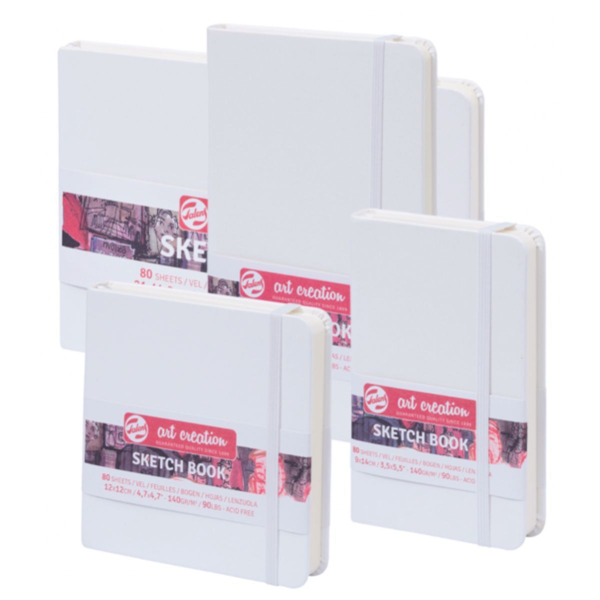 ART CREATION - Libreta Art Creation Blanca 21x14,81cm 140gr 80hjas.