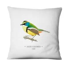 ANDES1 - Funda De Cojín De Pájaro Siete Colores