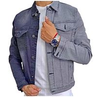 Chaqueta Mezclilla Bicolor Man Hombre