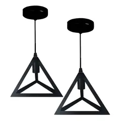 GENERICO - Pack X2 Lampara Colgante Comedor Lamparas Colgantes Modernas Vintage