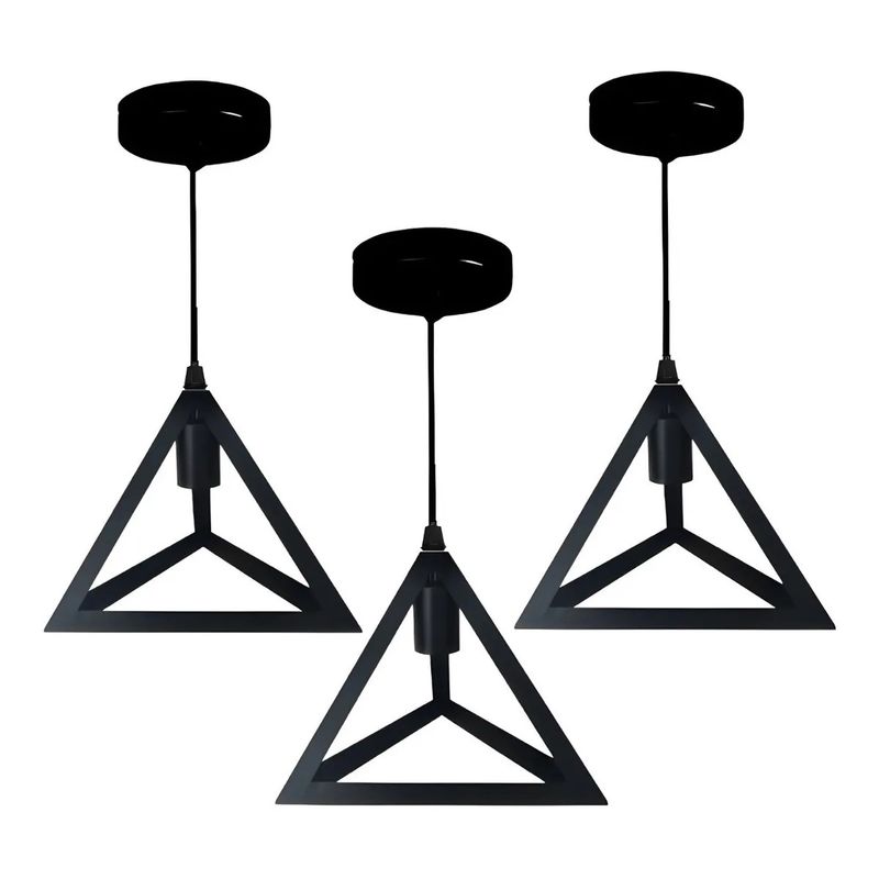 GENERICO - Pack X3 Lampara Colgante Comedor Lamparas Colgantes Modernas Vintage