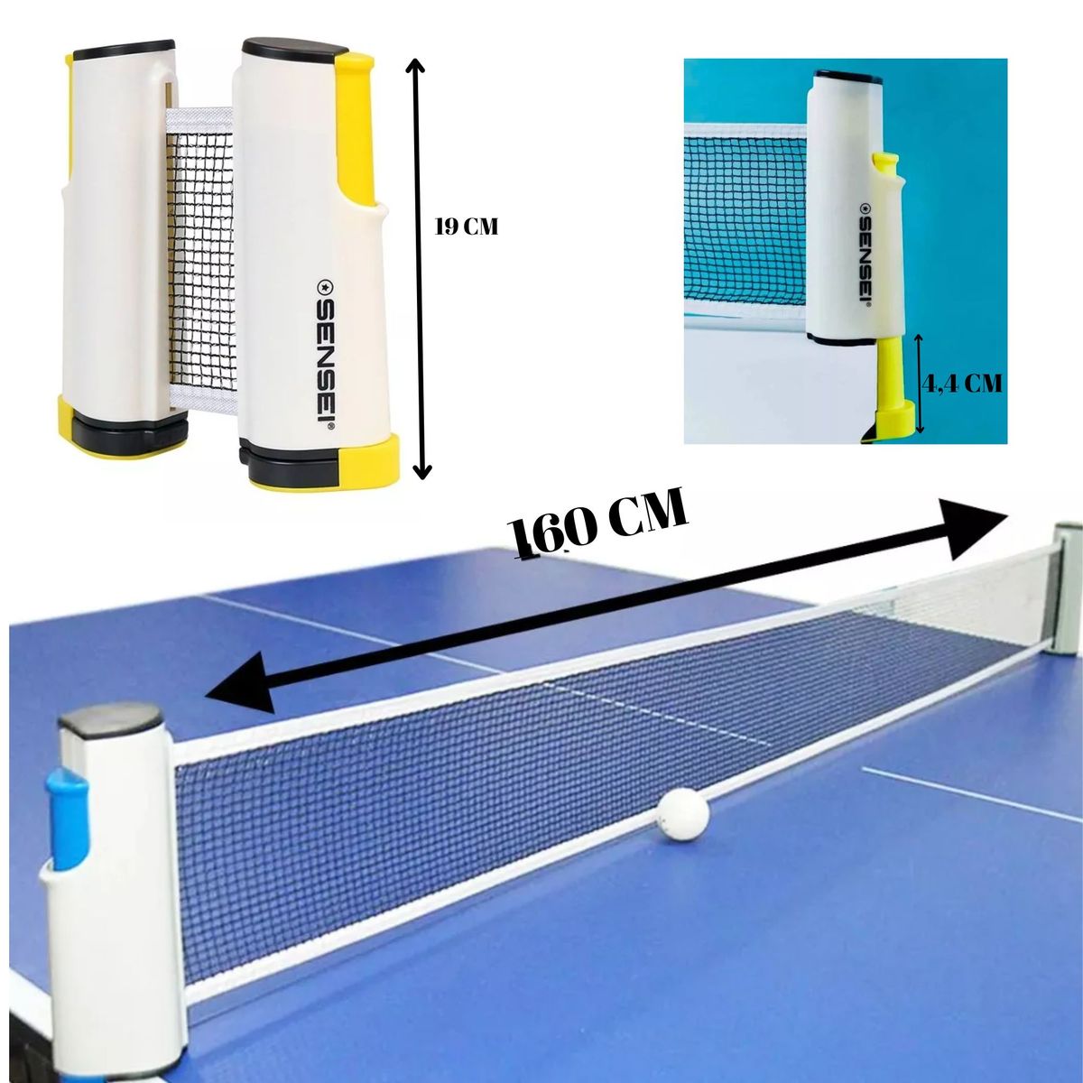 SENSEI - Red De Ping Pong Retractil Sensei