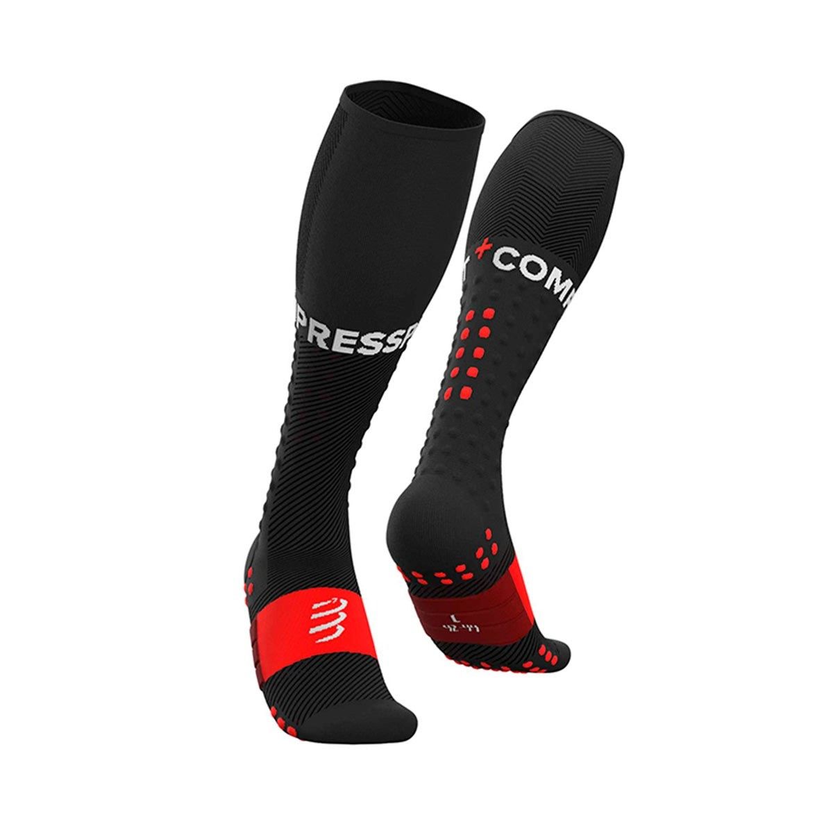 COMPRESSPORT - Full Socks Run Negro Negro Compressport