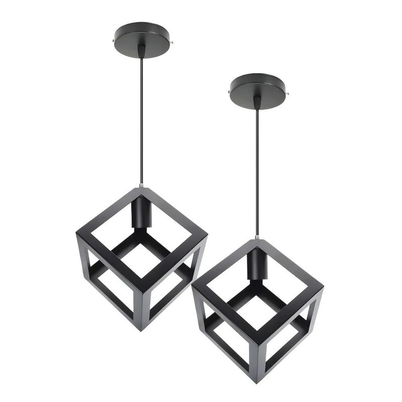 GENERICO - Pack X2 Lamparas Colgantes Modernas Lampara Colgante Comedor Vintage