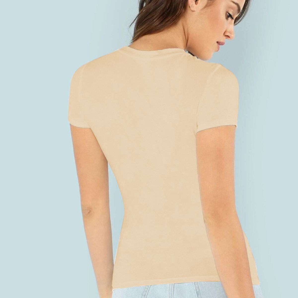 GENERICO - Polera Mujer Algodón Elasticada Primavera  Verano