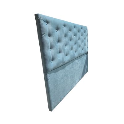 Imagen 2 del producto Respaldo King Turquesa Felpa a piso Muebles Rimar 182x130x8