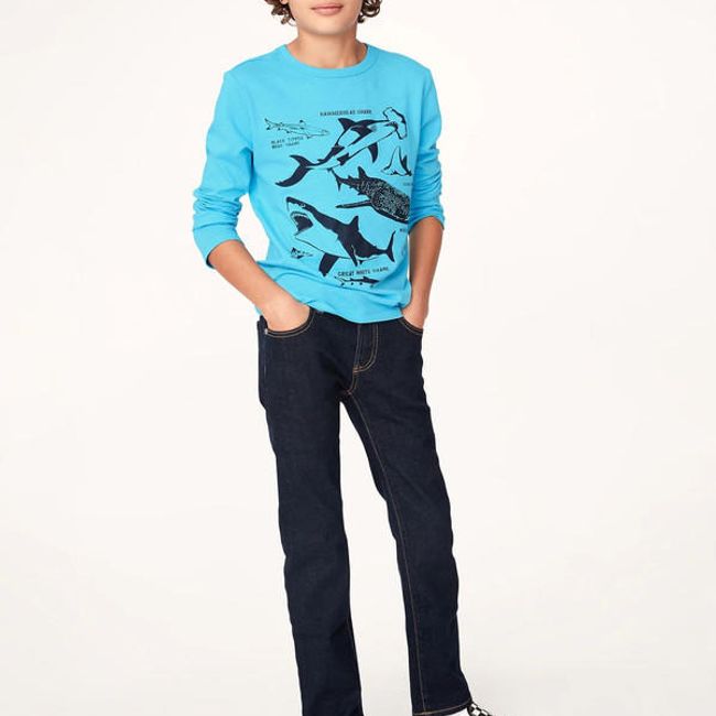 GAP - Jeans Straight Azul Oscuro GAP