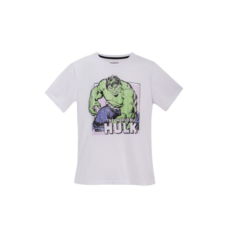 MARVEL - Polera Niño El Increible Hulk Blanco Marvel