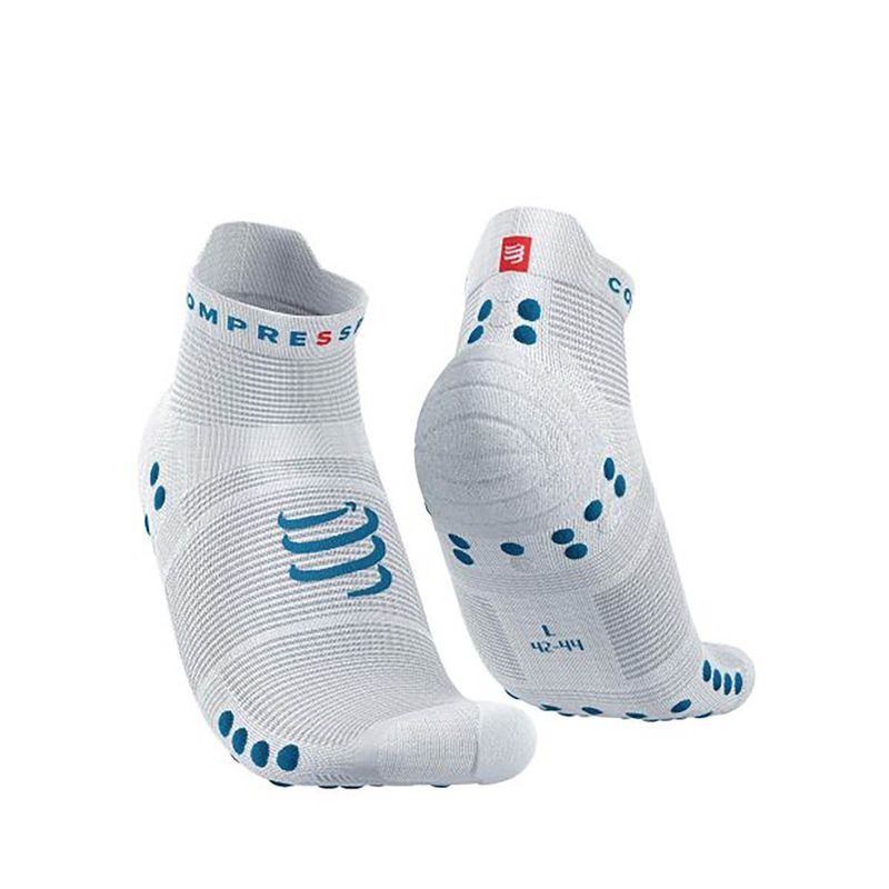 COMPRESSPORT - Calcetín Pro Racing V4.0 Runlow Blanco Compressport