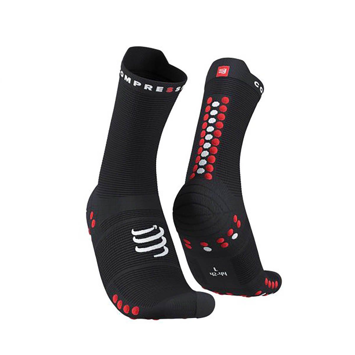 COMPRESSPORT - Calcetín Pro Racing V4.0 Runhigh Negro Compressport