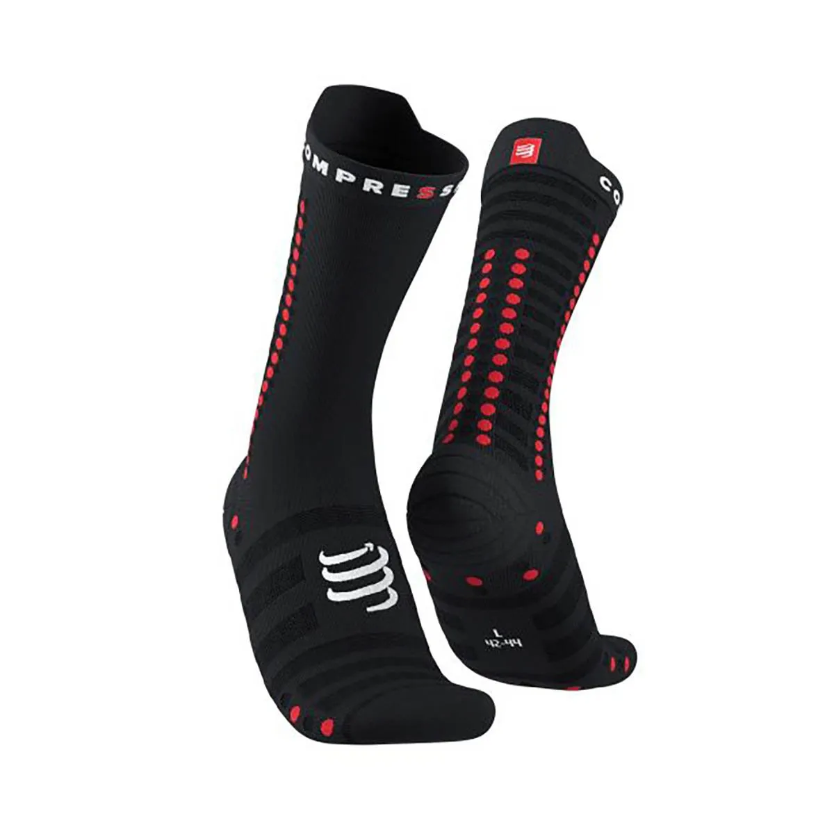 COMPRESSPORT - Calcetín Pro Racing V4.0 Ultraligth Bike Negro Compressport