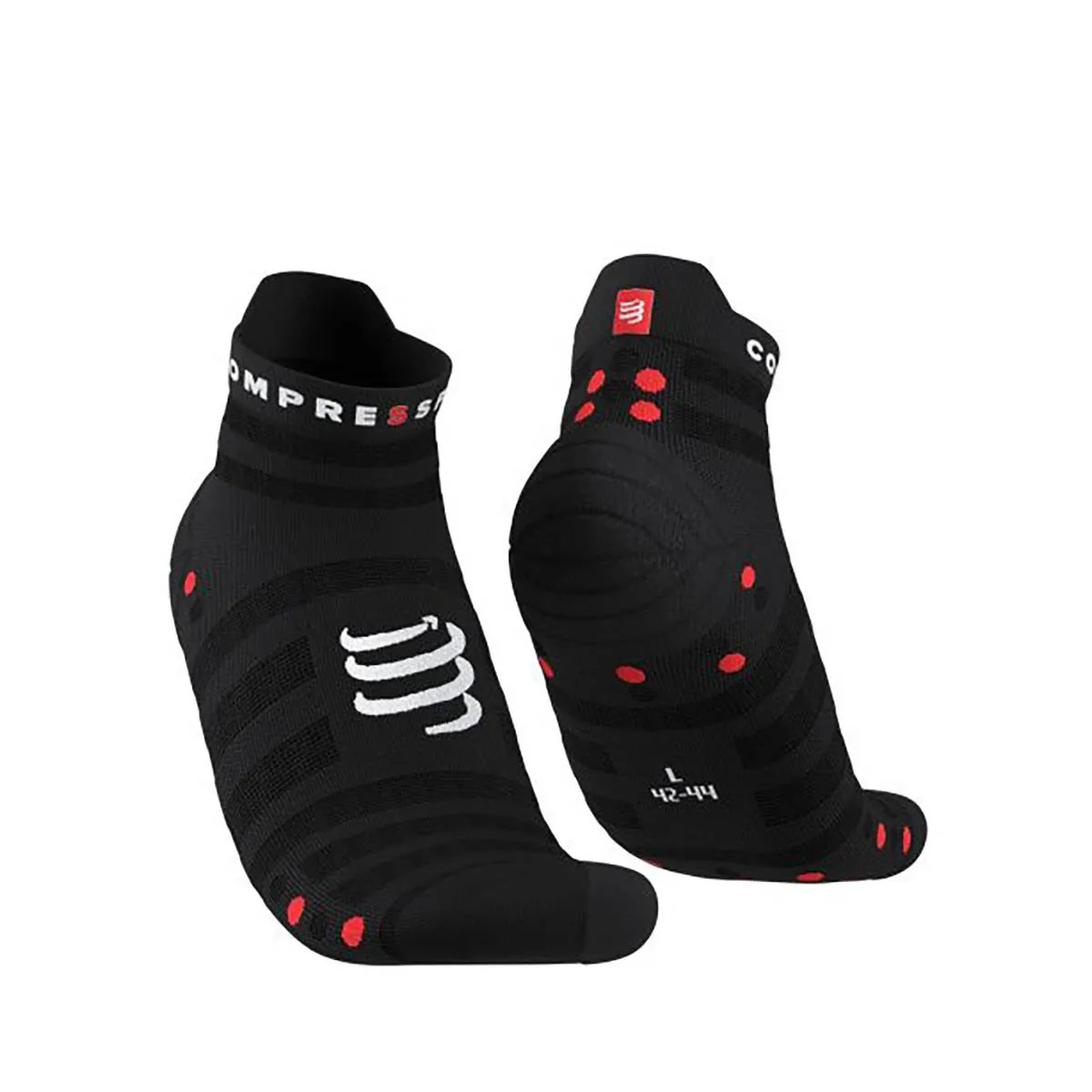 COMPRESSPORT - Calcetín Pro Racing V4.0 Ultraligth Runlow Negro Compressport