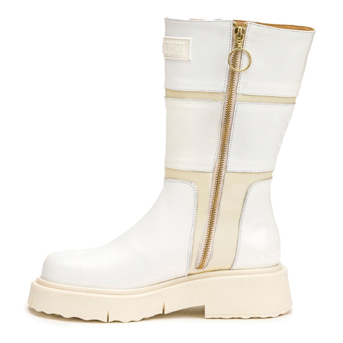 LANDAZURI - Bota Cuero Rea Blanca Landazuri